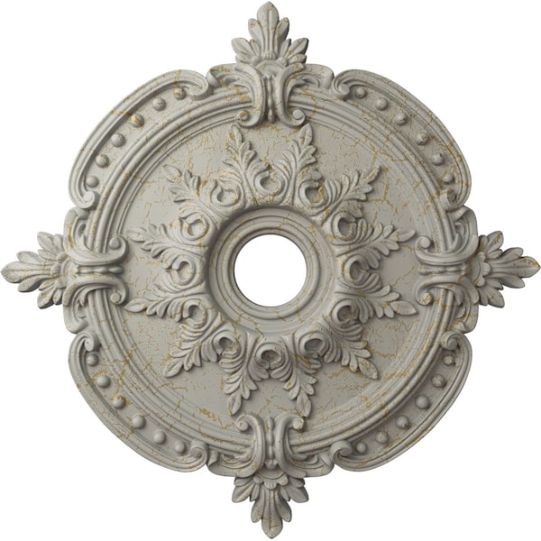 Ekena Millwork Benson Classic Medallion (Canopies up to 6 1/2"), 28 3/8"OD x 3 3/4"ID x 1 5/8"P, Pot of Cream CM28BEPCC - main